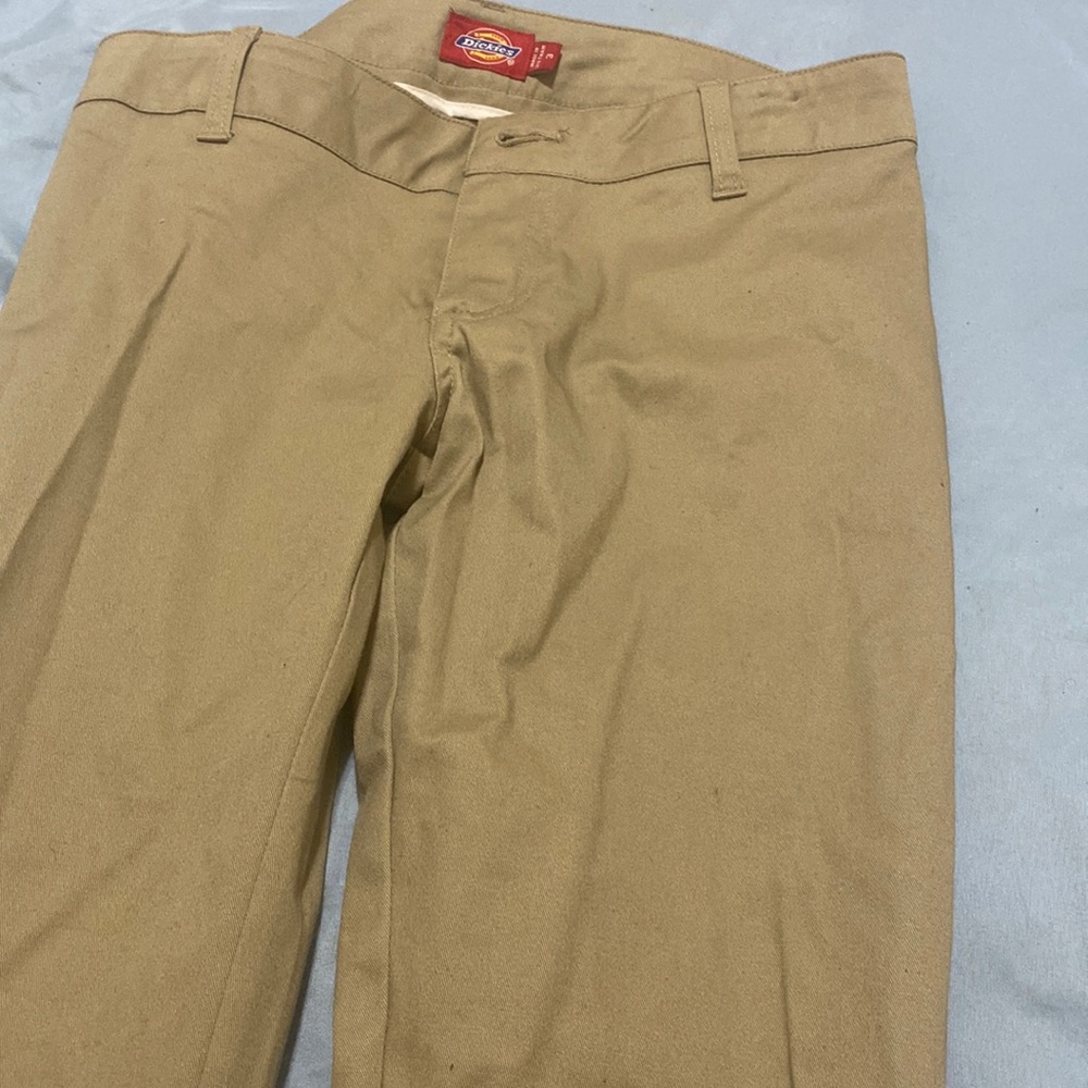 Khaki bootcut pants